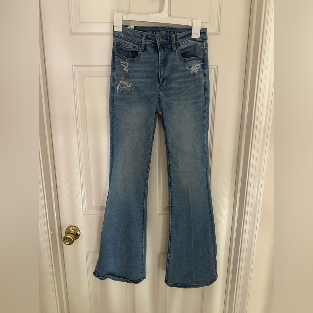 American Eagle Outfitters Light Blue Flare Jeans